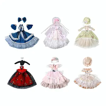 24-дюймовая кукла, платье в стиле ретро, подарки на день рождения, изысканные детали, Модная одежда для куклы-симулятора, платье для 1/3-й куклы с шаровыми шарнирами