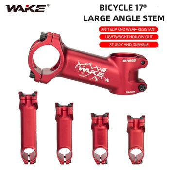 Wake Mountain Road Bike Аксессуары для руля велосипеда Красный 31,8 мм 17-градусный алюминиевый сплав, легкий для MTB BMX велоспорта