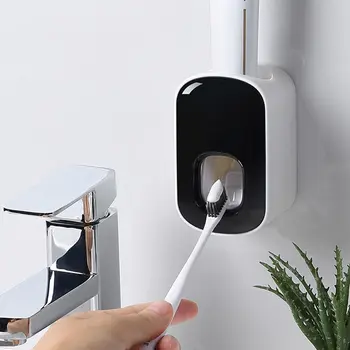 Автоматический дозатор зубной пасты, соковыжималка для зубной пасты, Пылезащитный держатель для зубной щетки, настенный набор домашних аксессуаров для ванной комнаты